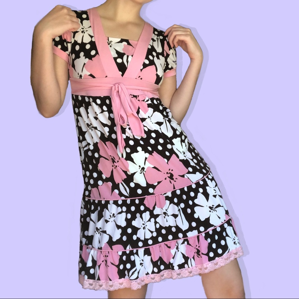 Speechless Pink Polka Dot Kids Dress